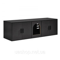 Vevor 313690 Котяча шафа, 1,47x0,46x0,45 м, Котячий туалет, Туалетна шафа з двоспальним ліжком, Дерев'яний будиночок для домашніх Vevor 313690 Котяча шафа, 1,47x0,46x0,45 м, Котячий туалет, Туалетна шафа з двоспальним ліжком, Дерев'яний будиночок для домашніх