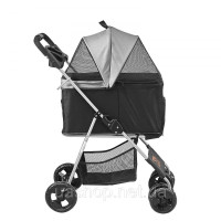 Vevor 313723 коляска для собак 79x46x102см коляска для собак 16кг вантажопідйомність Складаний візок для собак Алюмінієва рама Vevor 313723 коляска для собак 79x46x102см коляска для собак 16кг вантажопідйомність Складаний візок для собак Алюмінієва рама