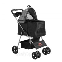 Vevor 313723 коляска для собак 79x46x102см коляска для собак 16кг вантажопідйомність Складаний візок для собак Алюмінієва рама Vevor 313723 коляска для собак 79x46x102см коляска для собак 16кг вантажопідйомність Складаний візок для собак Алюмінієва рама