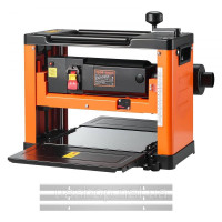 Vevor 314601 Стругальний верстат, трилезовий, робочий стіл шириною 330 мм, стругальний верстат, 2000 Вт, 23500 об/хв, подвійні