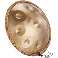 Vevor 317238 Барабан Handpan, 55 см, 9-тональний сталевий барабан з язичком, 432 Гц, ре мінор, із плетеним захистом країв, 2