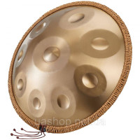 Vevor 317238 Барабан Handpan, 55 см, 9-тональний сталевий барабан з язичком, 432 Гц, ре мінор, із плетеним захистом країв, 2