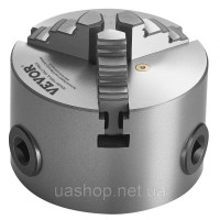 Vevor 314626 3-кулачковий токарний патрон, 80 мм, самоцентрувальний патрон, діапазон затискання 2-63 мм з Т-подібним гайковим Vevor 314626 3-кулачковий токарний патрон, 80 мм, самоцентрувальний патрон, діапазон затискання 2-63 мм з Т-подібним гайковим