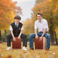 Vevor 316300 Коробка для барабана Cajon Box із заокругленими краями, дріт для малого барабана 305x305x430 мм