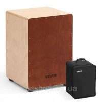 Vevor 316302 Коробка для малого барабана Cajon із заокругленими краями, включаючи дорожню сумку 305x305x430 мм