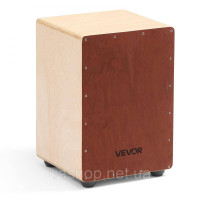 Vevor 316304 Коробка для барабана Cajon Box із заокругленими краями, дріт для малого барабана 255x255x380 мм