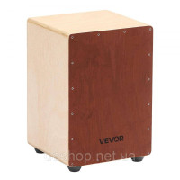 Vevor 316304 Коробка для барабана Cajon Box із заокругленими краями, дріт для малого барабана 255x255x380 мм