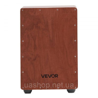 Vevor 316304 Коробка для барабана Cajon Box із заокругленими краями, дріт для малого барабана 255x255x380 мм