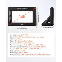 Vevor 315353 Надувний проекційний екран для кіно 360x160x238 см для домашнього кінотеатру