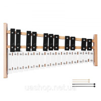 Vevor 316311 Glockenspiel, 27 нот, професійний ударний інструмент-ксилофон, з клавішами SPCC та металевими клавішами, включає 4