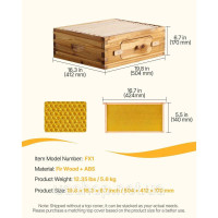 Vevor 313834 Bee Hive Zander 10-рамковий вулик Bee Box Товари для бджільництва Vevor 313834 Bee Hive Zander 10-рамковий вулик Bee Box Товари для бджільництва