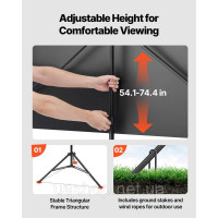 Vevor 315359 Проекційний екран Screen Tripod Screen 80 дюймів 4K HD Портативний 16:9 Vevor 315359 Проекційний екран Screen Tripod Screen 80 дюймів 4K HD Портативний 16:9