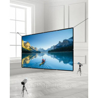 Vevor 315368 Ручний проекційний екран, 150-дюймовий 16:9 4K 1080 HD, настінний проекційний екран з 12 гачками та двосторонніми