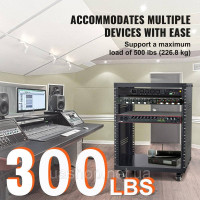 Vevor 316350 Стійка 12U AV Rack, вантажопідйомність 500 фунтів, мережева стереостійка для студії звукозапису з роликами, що Vevor 316350 Стійка 12U AV Rack, вантажопідйомність 500 фунтів, мережева стереостійка для студії звукозапису з роликами, що