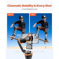 Vevor 316410 Vivvor Gimbal Stabilizer для смартфона з магнітним наповненням світла 200–3000mA Vevor 316410 Vivvor Gimbal Stabilizer для смартфона з магнітним наповненням світла 200–3000mA