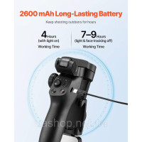 Vevor 316410 Vivvor Gimbal Stabilizer для смартфона з магнітним наповненням світла 200–3000mA Vevor 316410 Vivvor Gimbal Stabilizer для смартфона з магнітним наповненням світла 200–3000mA
