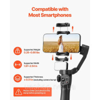 Vevor 316410 Vivvor Gimbal Stabilizer для смартфона з магнітним наповненням світла 200–3000mA Vevor 316410 Vivvor Gimbal Stabilizer для смартфона з магнітним наповненням світла 200–3000mA