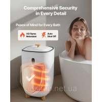 Vevor 315457 Рушникосушка 35 л Відро LED Екран Рушникосушка Білий Таймер