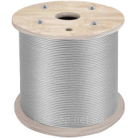 Vevor 313951 Трос з нержавіючої сталі 304, 1/4 дюйма, 7x19, 200 футів Vevor 313951 Трос з нержавіючої сталі 304, 1/4 дюйма, 7x19, 200 футів