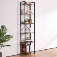 Vevor 314801 Rustic Bookcase Standregal Storage Retail Metal 6 Шари 30x40x187см