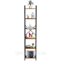 Vevor 314801 Rustic Bookcase Standregal Storage Retail Metal 6 Шари 30x40x187см