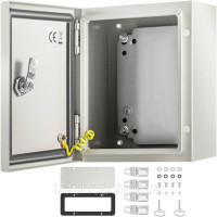 Vevor 316465 Сталева електрична коробка, електричний корпус, 25x20x15 см, вуглецева сталь, IP65