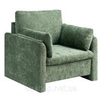 Vevor 314846 Крісло Green Accent, сучасне м'яке крісло для відпочинку з підлокітниками, тканинне крісло з товстою подушкою та