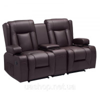 Vevor 314849 Регульований диван-реклайнер Loveseat з центральною консоллю, шкіряний диван-реклайнер зі штучної шкіри з Vevor 314849 Регульований диван-реклайнер Loveseat з центральною консоллю, шкіряний диван-реклайнер зі штучної шкіри з