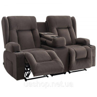 Vevor 314852 Розкладний диван Loveseat, електричний розкладний диван з функцією підігріву та масажу, масажне крісло з центральним Vevor 314852 Розкладний диван Loveseat, електричний розкладний диван з функцією підігріву та масажу, масажне крісло з центральним
