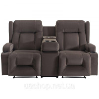Vevor 314852 Розкладний диван Loveseat, електричний розкладний диван з функцією підігріву та масажу, масажне крісло з центральним Vevor 314852 Розкладний диван Loveseat, електричний розкладний диван з функцією підігріву та масажу, масажне крісло з центральним