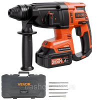 Vevor 318435 Vorvor 20V SDS-Plus беззабезпечений бездротовий буровий молоток набір 1200U/Min 4 Функції Vevor 318435 Vorvor 20V SDS-Plus беззабезпечений бездротовий буровий молоток набір 1200U/Min 4 Функції
