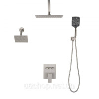 Vevor 315526 Душовий комплект з душовою системою Rain Shower 12 дюймів / настінною лійкою 6 дюймів / ручним душем 4-в-1,