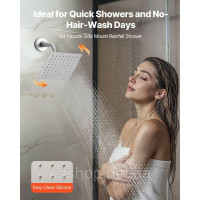 Vevor 315528 Душова система з душовою системою Rain Shower 16 дюймів / настінною лійкою 6 дюймів / ручним душем / душем для тіла 6