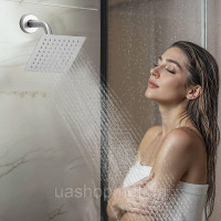 Vevor 315528 Душова система з душовою системою Rain Shower 16 дюймів / настінною лійкою 6 дюймів / ручним душем / душем для тіла 6