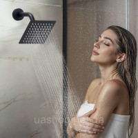 Vevor 315535 Душова система з душовою системою Rain Shower 12 дюймів / настінною лійкою 6 дюймів / ручним душем 4-в-1, поворотною
