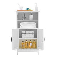 Vevor 315539 Шафа для ванної кімнати, шафа для зберігання у ванній кімнаті, регульована полиця Vevor 315539 Шафа для ванної кімнати, шафа для зберігання у ванній кімнаті, регульована полиця