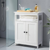 Vevor 315540 Шафа для ванної кімнати, шафа для ванної кімнати, кухонна шафа, регульована полиця, біла Vevor 315540 Шафа для ванної кімнати, шафа для ванної кімнати, кухонна шафа, регульована полиця, біла