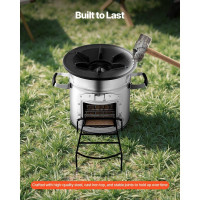 Vevor 317531 Дров'яна піч Rocket Stove BBQ Rocket з одними дверима, кемпінгова піч, кемпінговий гриль