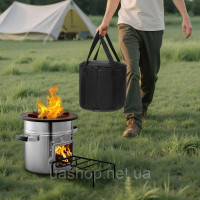 Vevor 317531 Дров'яна піч Rocket Stove BBQ Rocket з одними дверима, кемпінгова піч, кемпінговий гриль