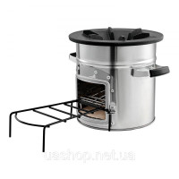 Vevor 317531 Дров'яна піч Rocket Stove BBQ Rocket з одними дверима, кемпінгова піч, кемпінговий гриль