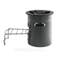 Vevor 317532 Дров'яна піч Rocket Stove BBQ Rocket з подвійними дверима, кемпінгова піч, кемпінговий гриль
