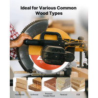 Vevor 318475 Дисковий пилковий диск (203 мм φ та 42 гострі зубці та товщина 2,2 мм) ідеально підходить для фанери OSB твердих