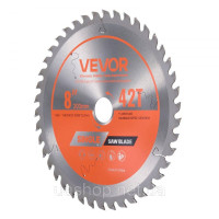 Vevor 318475 Дисковий пилковий диск (203 мм φ та 42 гострі зубці та товщина 2,2 мм) ідеально підходить для фанери OSB твердих