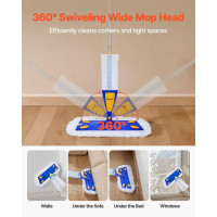 Vevor 315578 Швабра для підлоги Spray Mop з 3 багаторазовими мийними насадками, швабра-розпилювач із багаторазовим резервуаром для