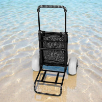 Vevor 317589 Візок для пляжу ручний візок для піску, пляжний візок вантажопідйомністю 74,84 кг, складаний сталевий візок для піску