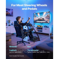 Vevor 315009 Регульована та складна підставка для керма, симулятор для Logitech G29 G27 G920 G923, Thrustmaster T300RS T300GT T248