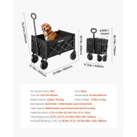 Vevor 317688 Handcart Transport Cart Handcart Beach Cart Foldable 102kg 66x45x46cm Vevor 317688 Handcart Transport Cart Handcart Beach Cart Foldable 102kg 66x45x46cm