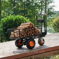 Vevor 317698 Електричний садовий візок, вантажопідйомність 226 кг, багатоцільовий сталевий візок на акумуляторі 36 В 500 Вт з