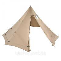Vevor 317727 Індіанський намет Tipi Tent з підключенням до плити, кемпінговий намет для 4-6 осіб Vevor 317727 Індіанський намет Tipi Tent з підключенням до плити, кемпінговий намет для 4-6 осіб