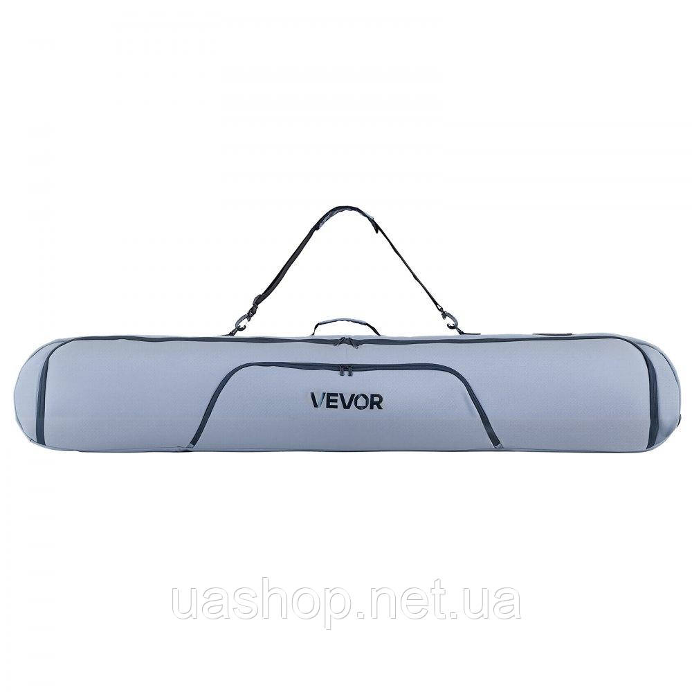 Vevor 316585 Лижна сумка, до 165 см, лижна сумка, чохол для лиж, водонепроникна тканина Оксфорд 600D, з регульованими внутрішніми